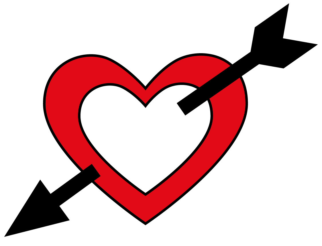 Heart With Arrow Clipart Free | School Clipart 