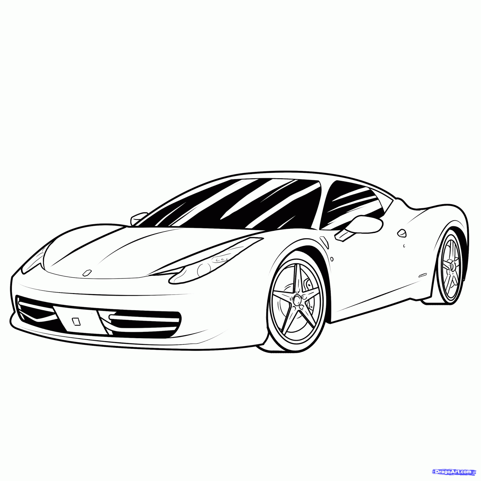 drawing of sports cars - Clip Art Library