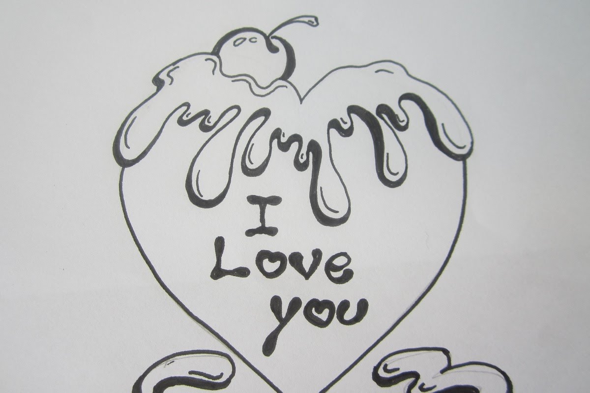 Heart Cute Heart Valentines Drawings Easy - art-fidgety