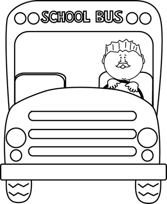School Bus Outline Black And White Images  Pictures - Becuo