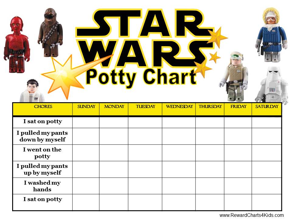 Free Reward Charts For Potty Training