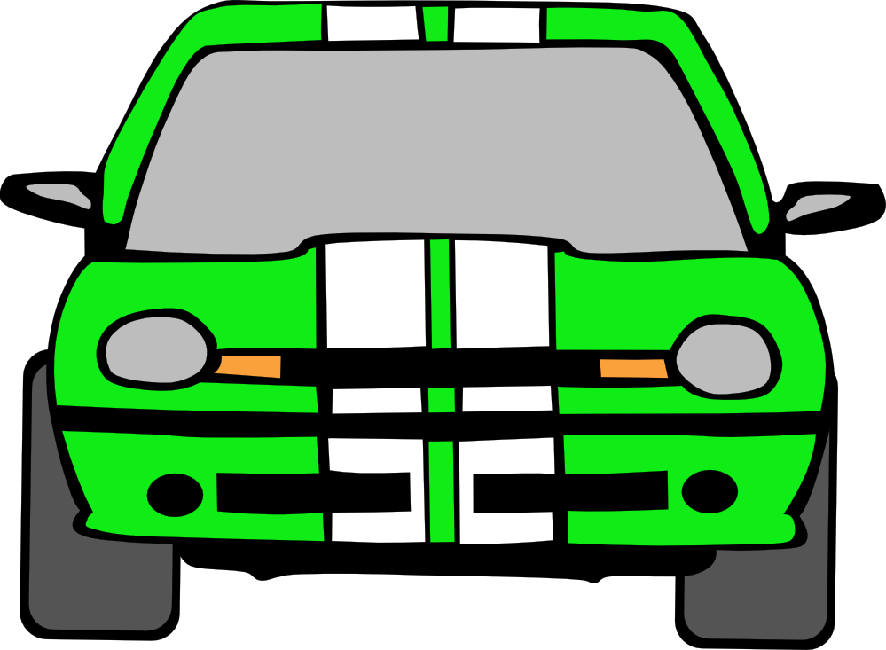 Free Neon Green Car Clip Art