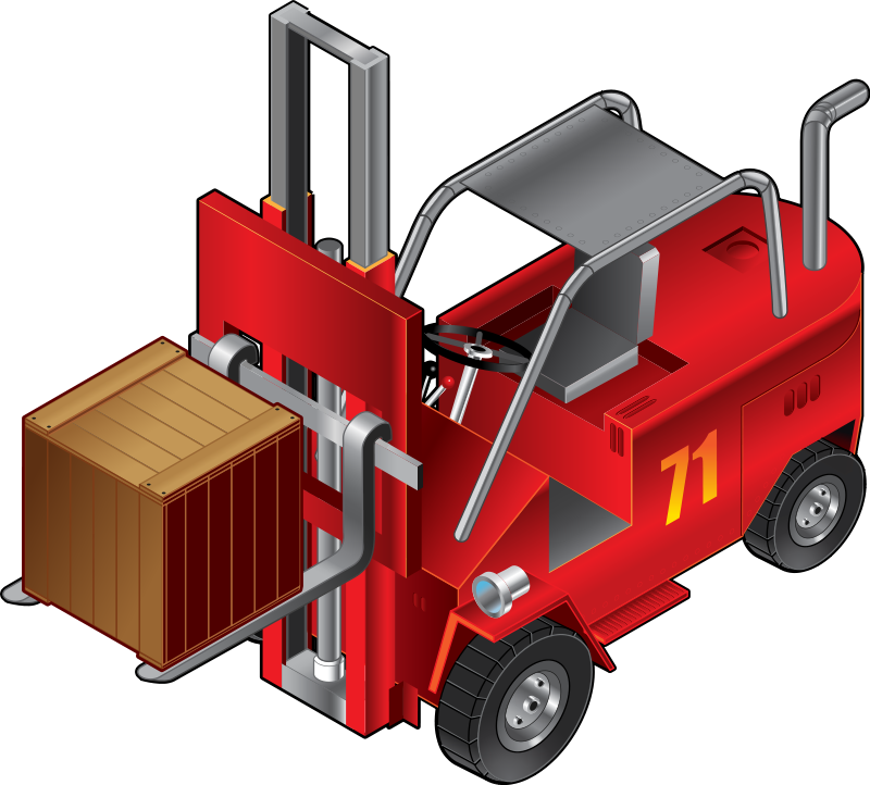 Free to Use  Public Domain Forklift Clip Art