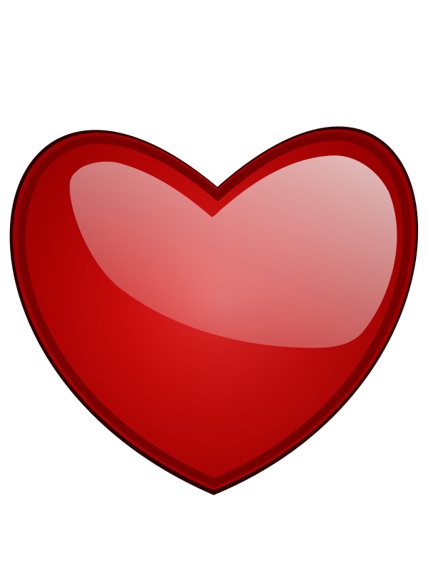 Glossy Red Heart Free ClipArt  Clip Art Images - Clipart library 