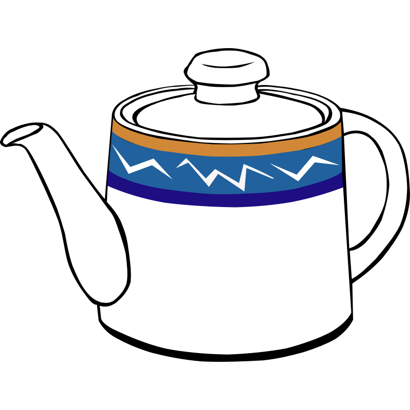 Clipart - Fast Food, Drinks, Tea, Pot