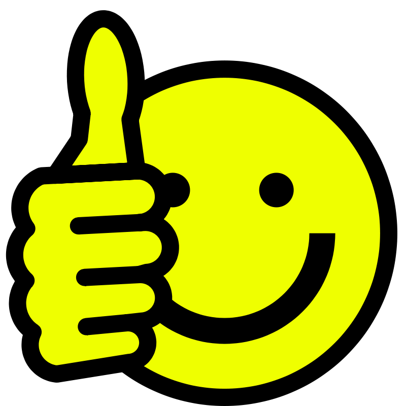 Smiley Face Thumbs Down Clipart