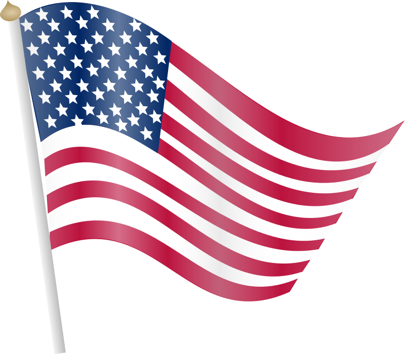 Free to Use  Public Domain American Flag Clip Art
