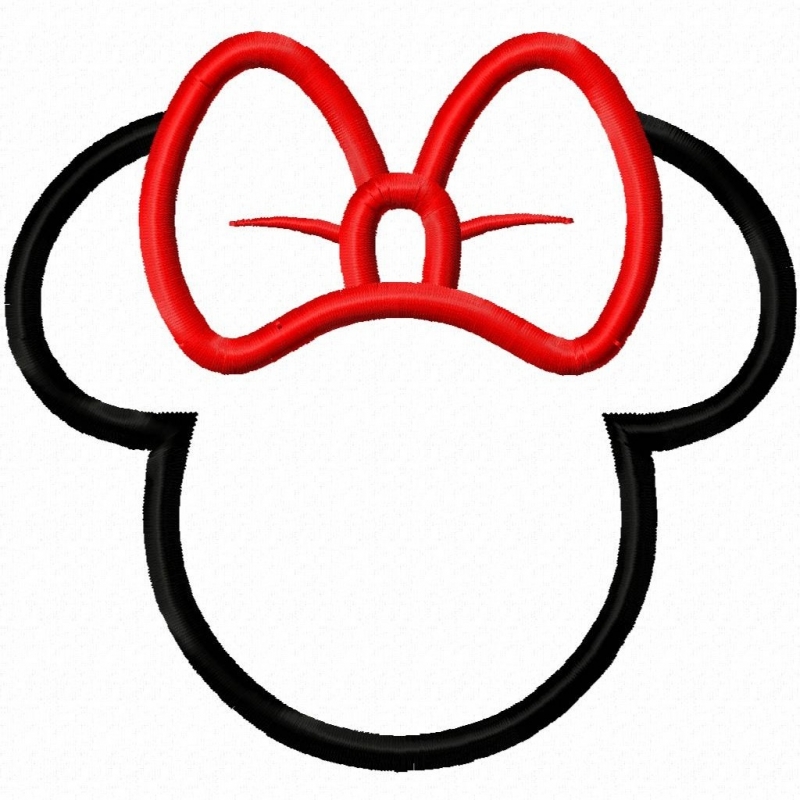 Red Minnie Mouse Head Clip Art