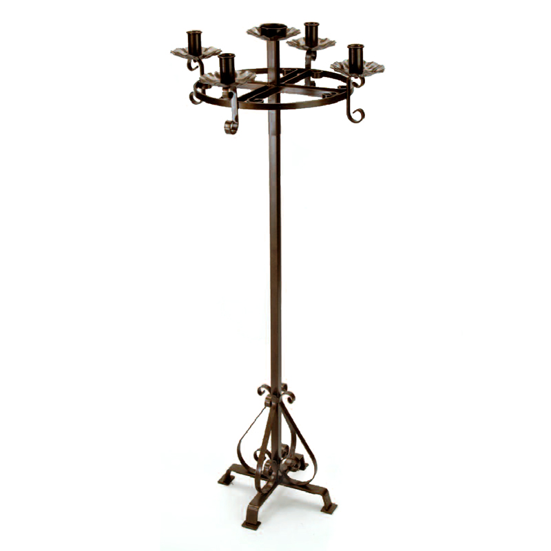Wrought Iron Floor Stand  Advent Wreath (54) - St. Andrew