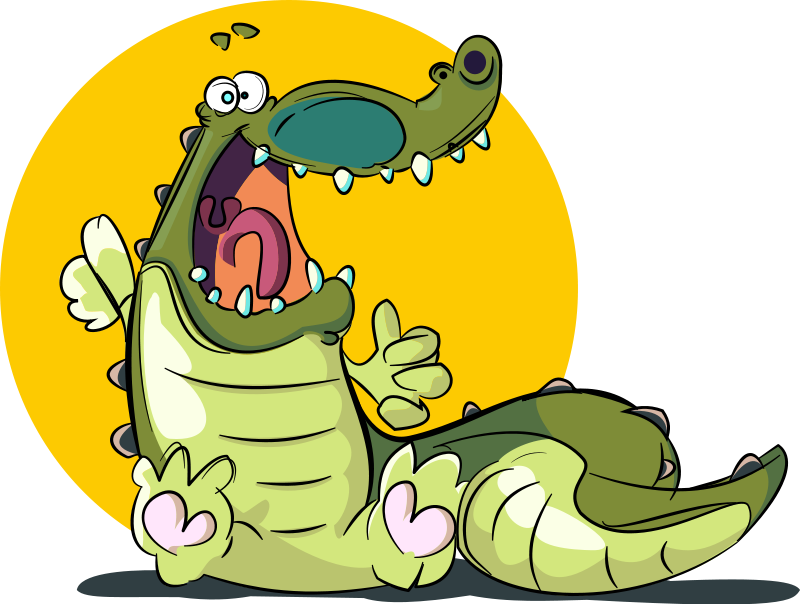 Free to Use  Public Domain Crocodile Clip Art