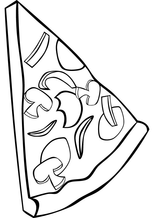 Delicious And Good Looking Pizza Coloring Pages
