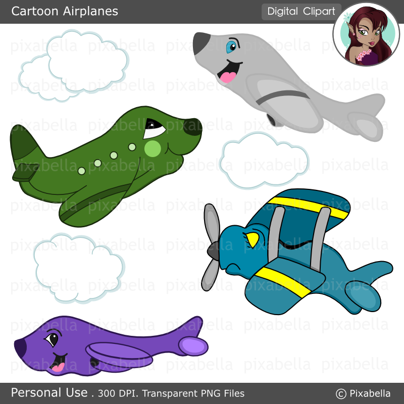 Cartoon Airplanes - Personal Use | Pixabelle