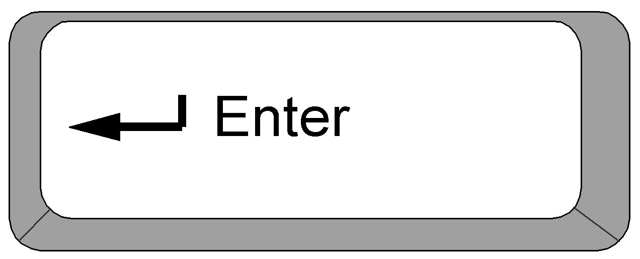 Clipart: Computer Keyboard keys - Enter key