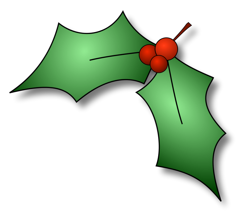 Free Holly Clipart - Public Domain Christmas clip art, images and 