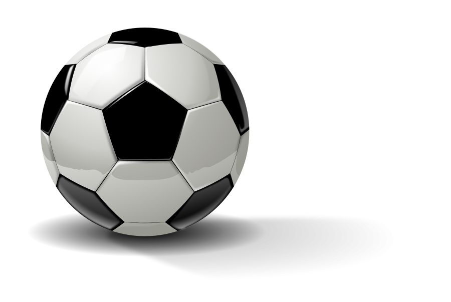 Real Soccer ball small clipart 300pixel size, free design 