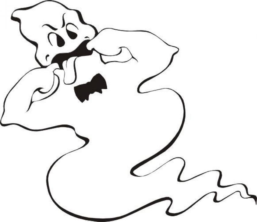 GHOST coloring pages - Ghosts and pumpkin