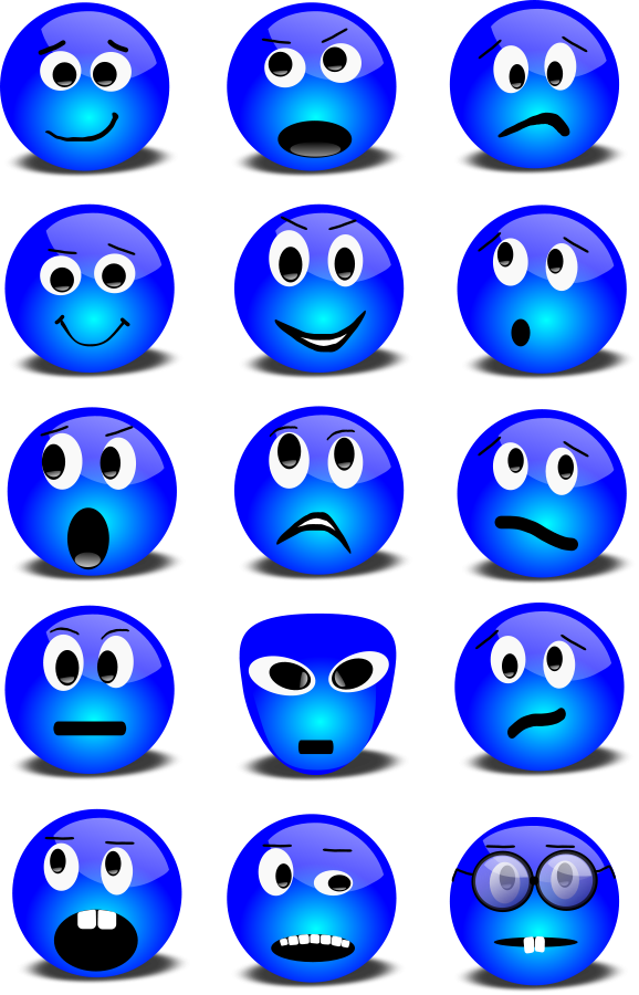 smiley face clipart word