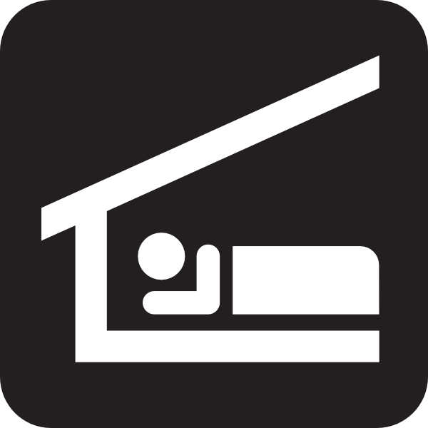 Sleeping Shelter Black Clip art - Icon vector - Download vector 