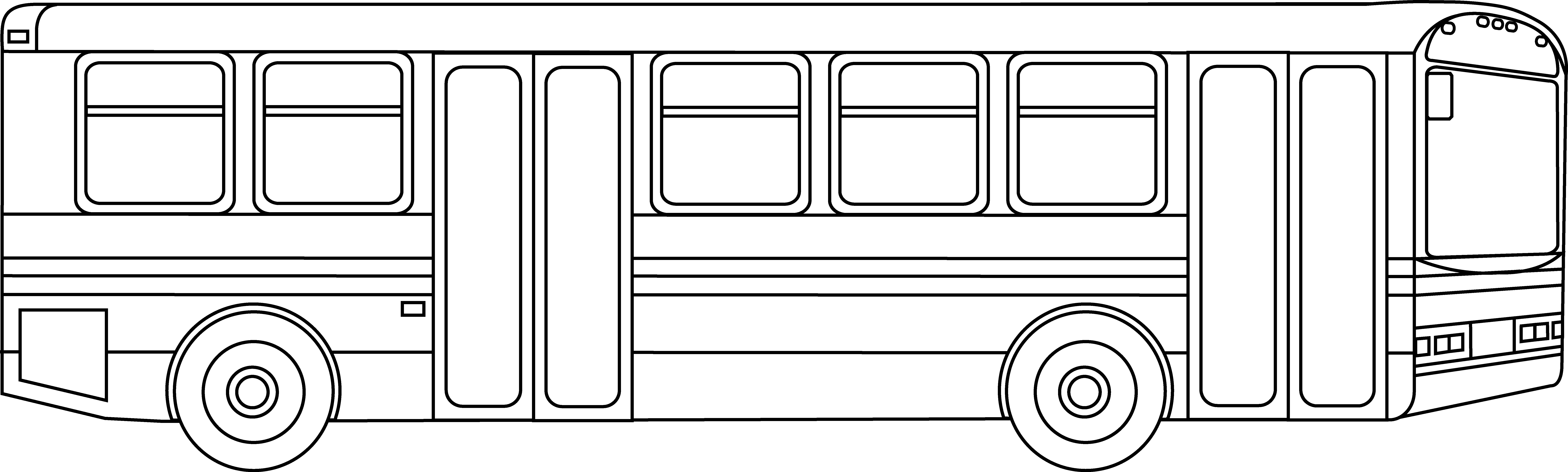 Free Bus Outline Picture, Download Free Bus Outline Picture png images
