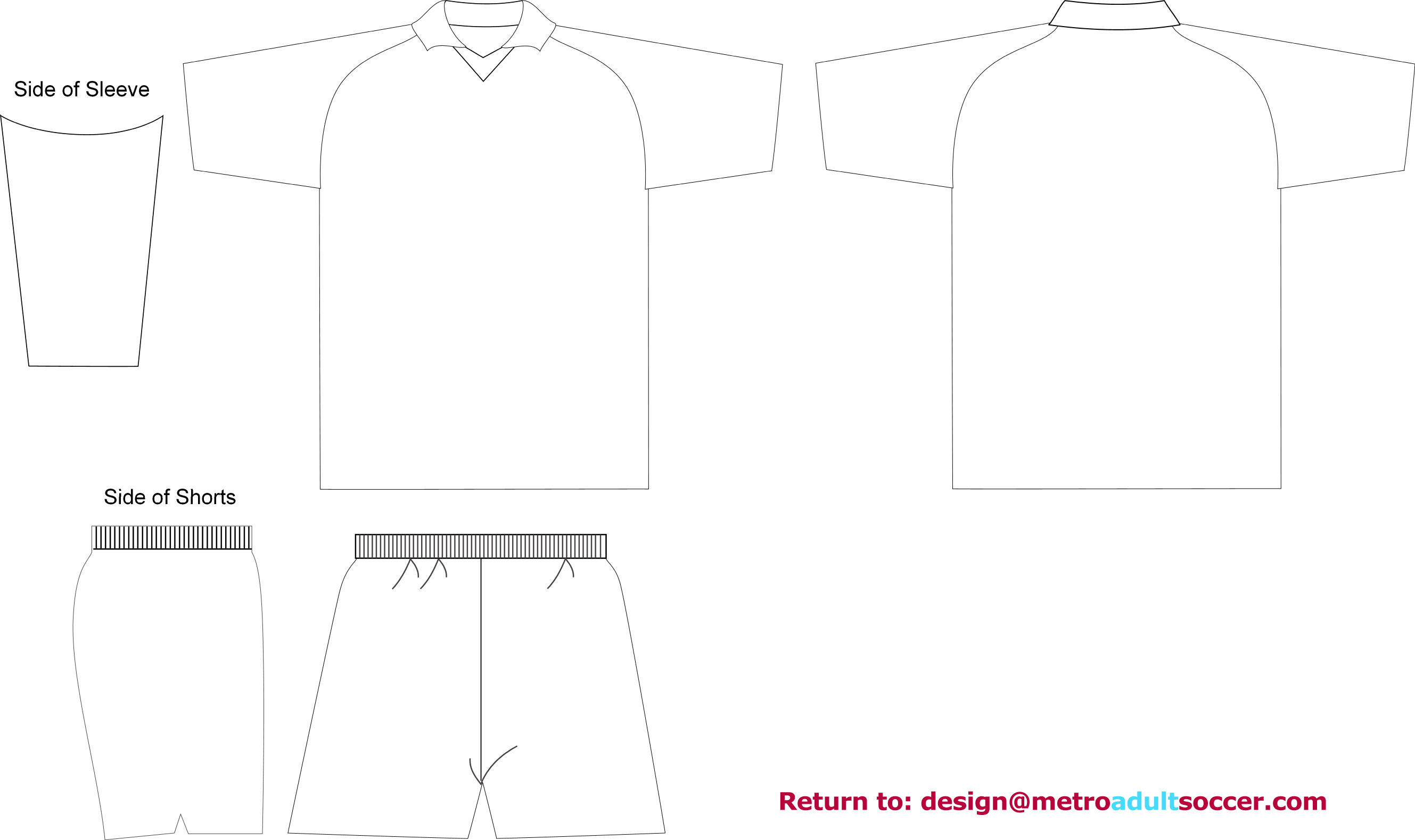 Blank Football Uniform Template