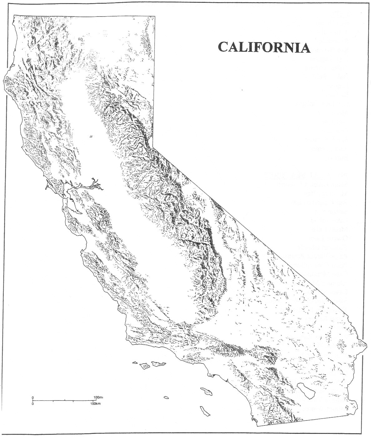 Map Of California Printable