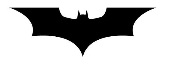Batman Logo Silhouette Clipart - Free Clip Art Images