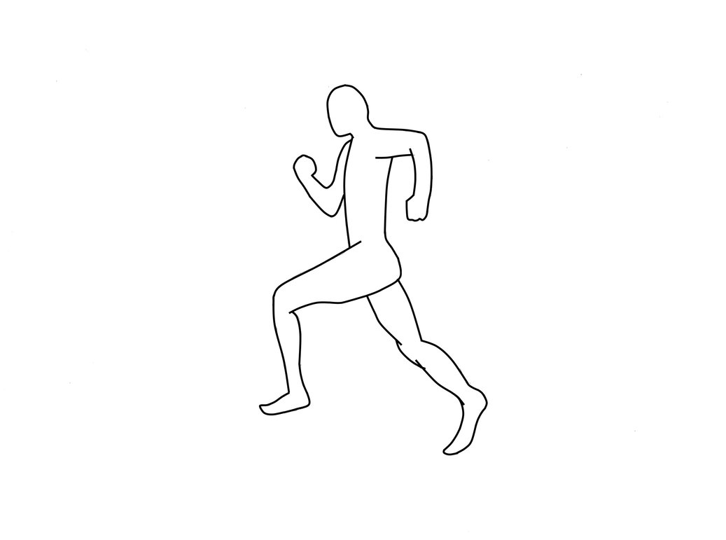 How To Draw A Man Running Easy