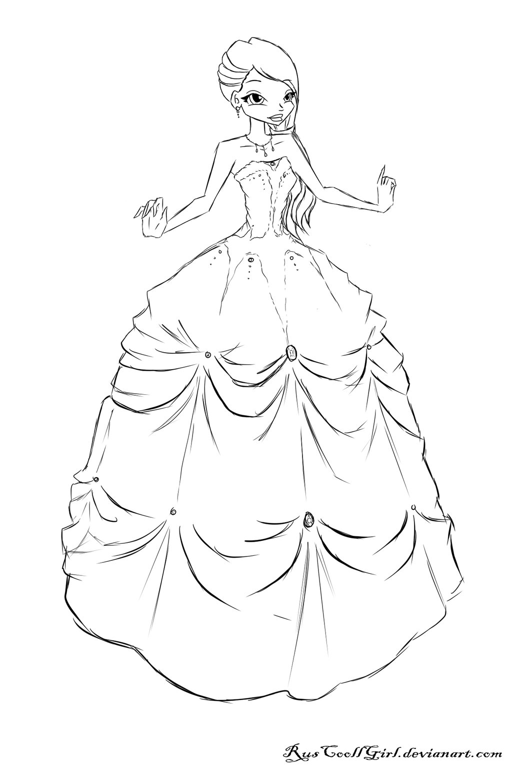 Sketches of Ball Gowns images