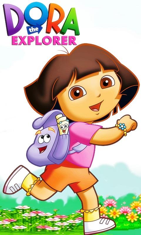 dora explorer with her backpack - Clip Art Library