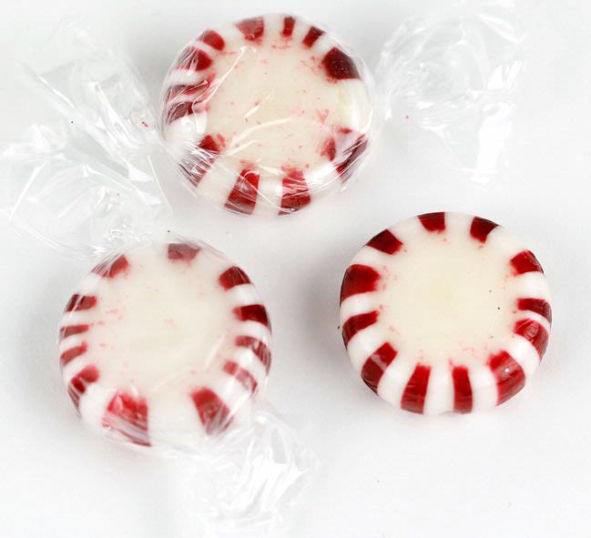 Peppermint Starlight Hard Candy ? Wrapped Candy ? Bulk Candy ? Oh 