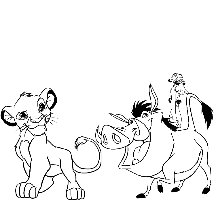 Lion Cartoon Drawings 