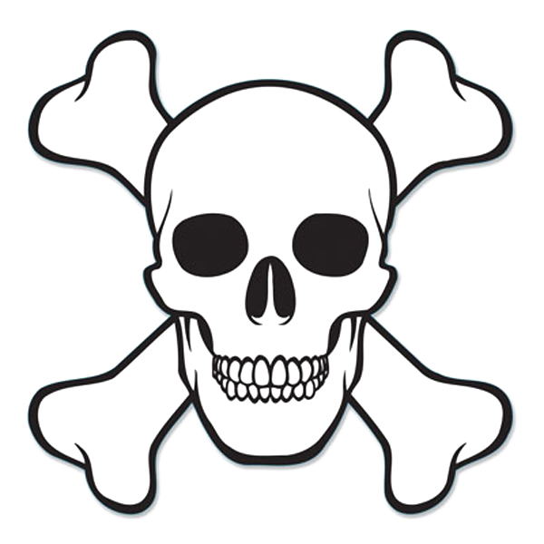 Skull and Crossbones Table Cover at Birthday Direct