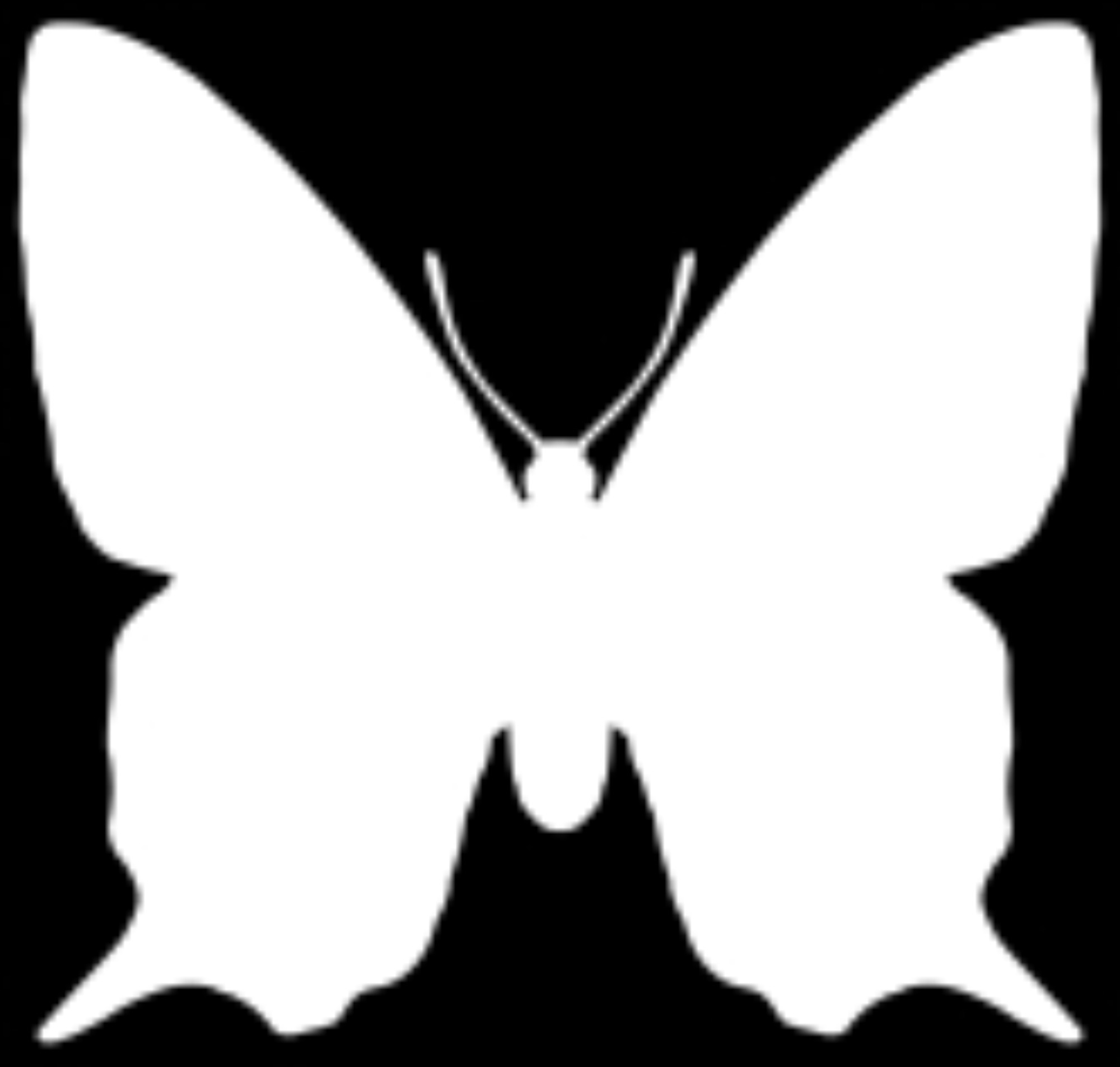 inverted butterfly silhouette - polyvore clippingg? Photo 