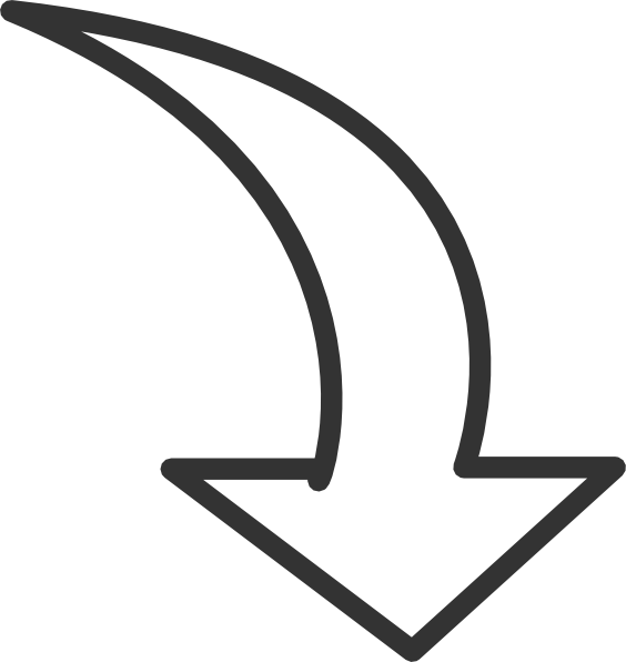 White Curved Arrow Clip Art at Clipart library - vector clip art online 