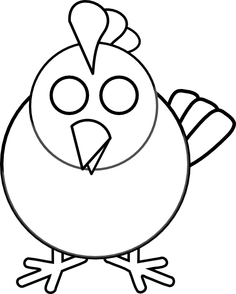 fried chicken clipart black and white - photo #22