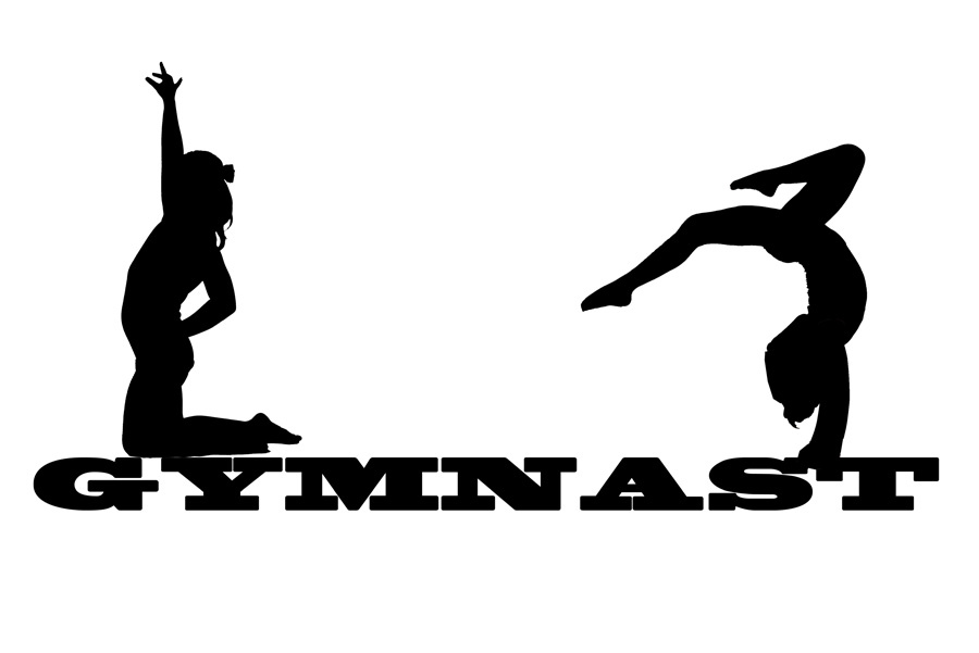Gymnast Silhouette wall art twins | Flickr - Photo Sharing!