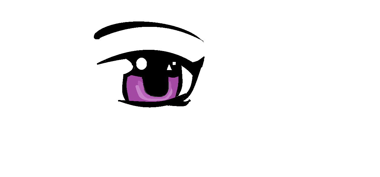 how to draw an anime eye crying