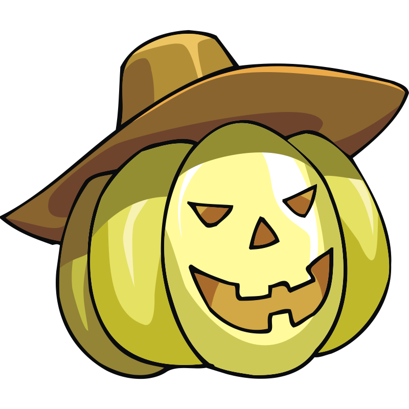 Clipart - pumpkin head