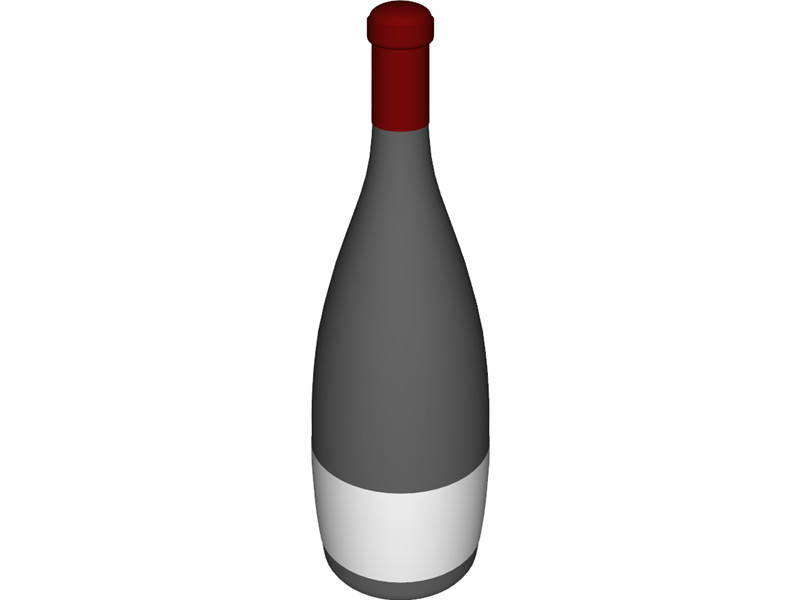 Wine Bottle 3D Model Download | 3D CAD Browser