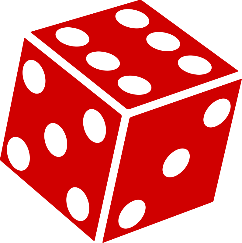 Red Dice Clipart