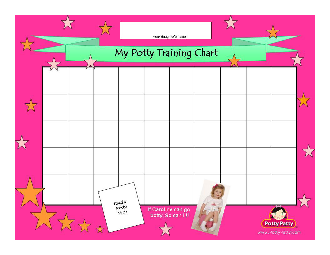 Printable Potty Training Chart For Toddlers