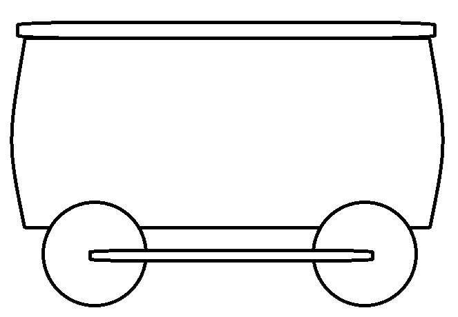 train car clip art black and white