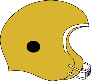 Gold Football Helmet Clip Art - Gold Football Helmet Image