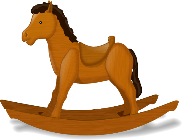 Rocking Horse clip art - vector clip art online, royalty free 