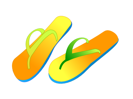 Free to Use  Public Domain Sandals Clip Art