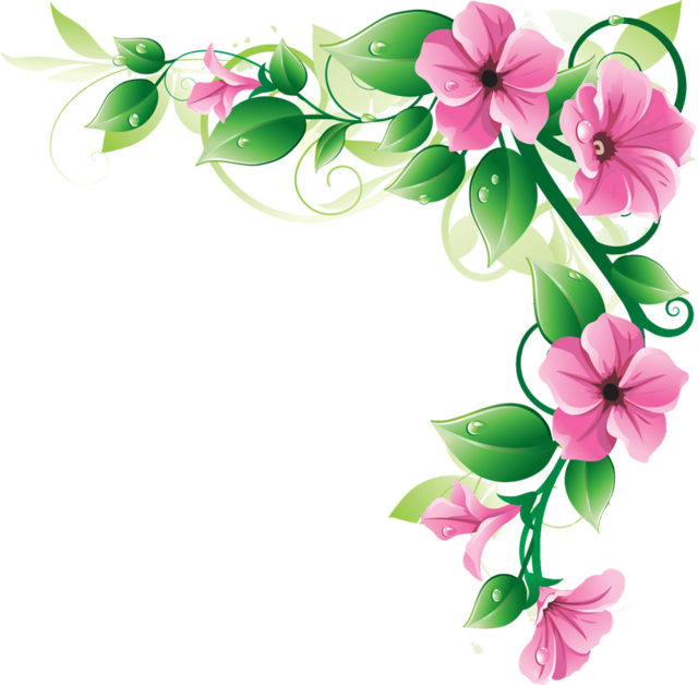 52+ Corner Flower Border Vector Design Free Download