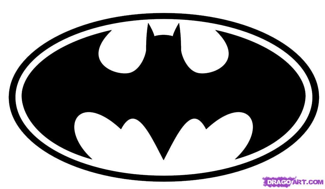 How To Draw Batman Logo Step image - vector clip art online 