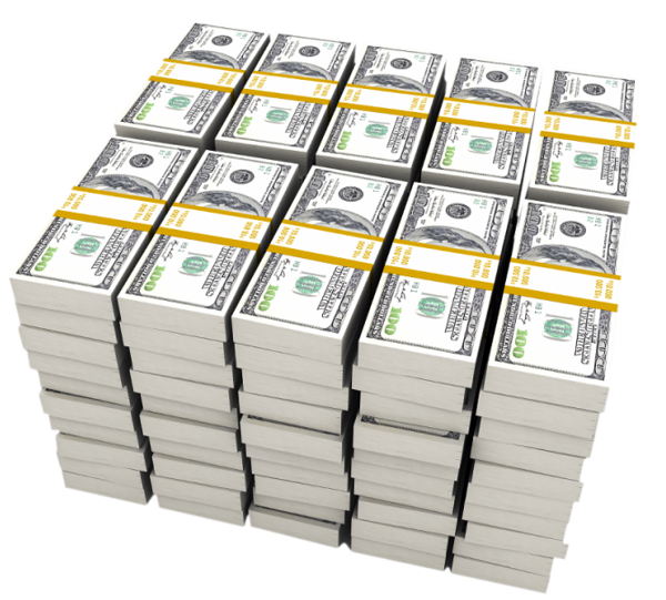 stack of cash clipart