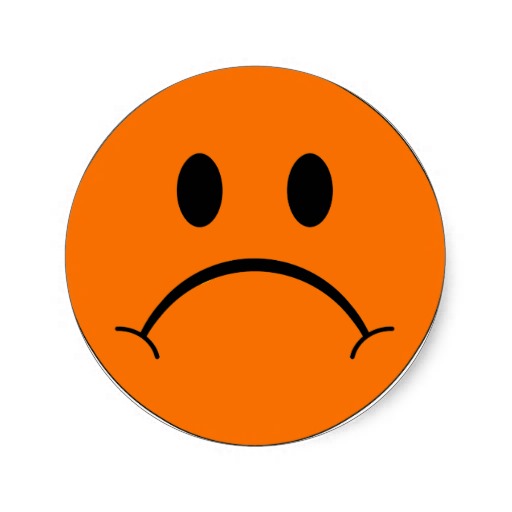 Sad Smiley Face Stickers | Zazzle