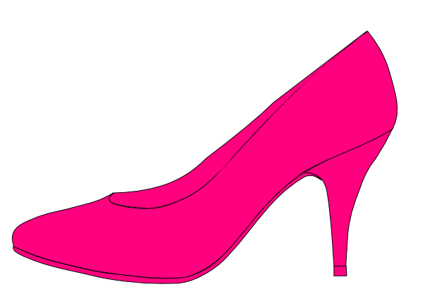 Pink Shoe clip art - vector clip art online, royalty free  public 
